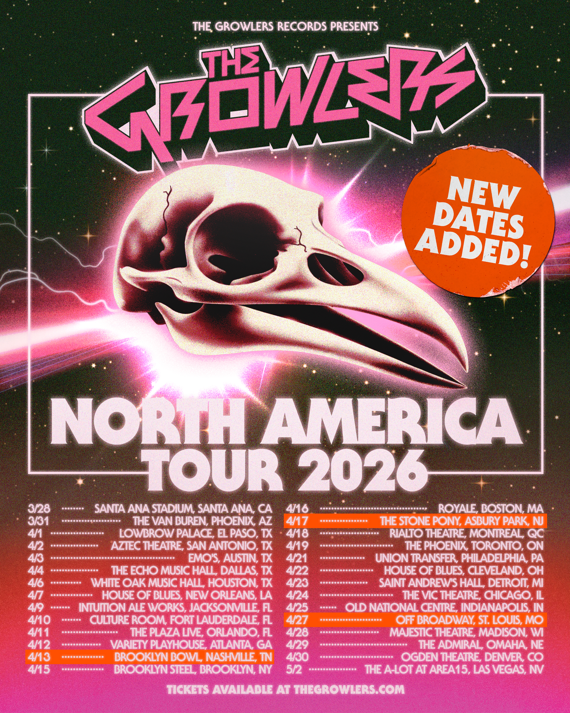 The Growlers North America Tour 2026