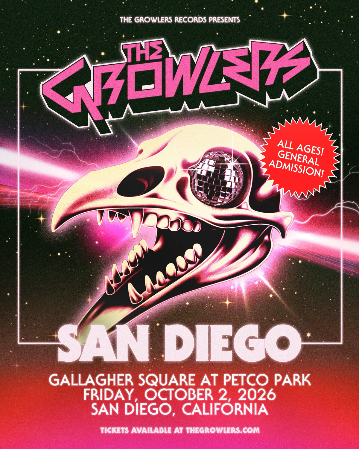 The Growlers at Gallagher Square Petco Park San Diego 2026